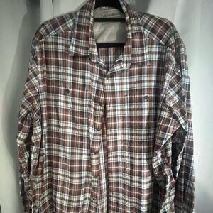 Eddie Bauer mens button up XL Tall, plaid